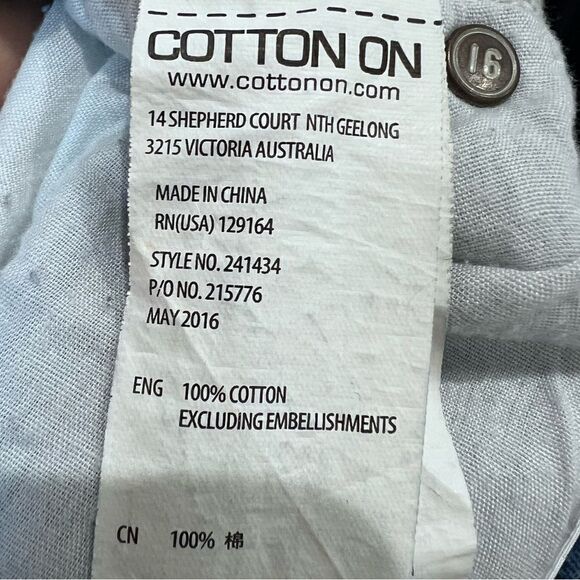 Cotton On the boyfriend jeans patch work light denim size 4 - Picture 16 of 16